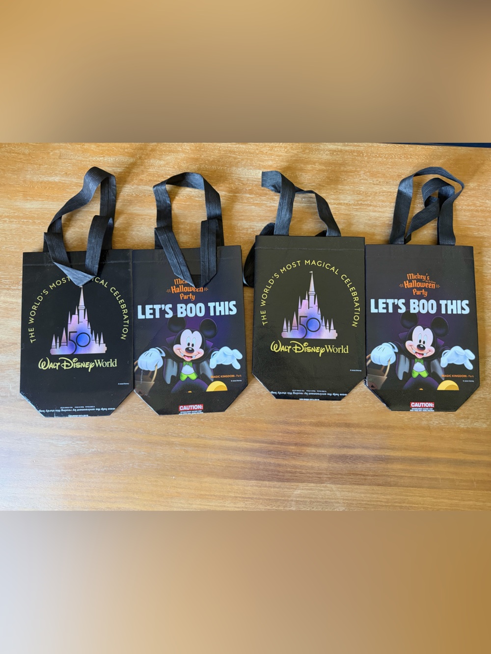 2022 Disney Black Halloween "Let's Boo This" Mickey Trick-or-Treat Tote